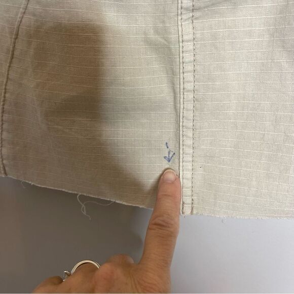 Re/Done khaki cargo mini skirt size 26 (flawed ) - Picture 10 of 11